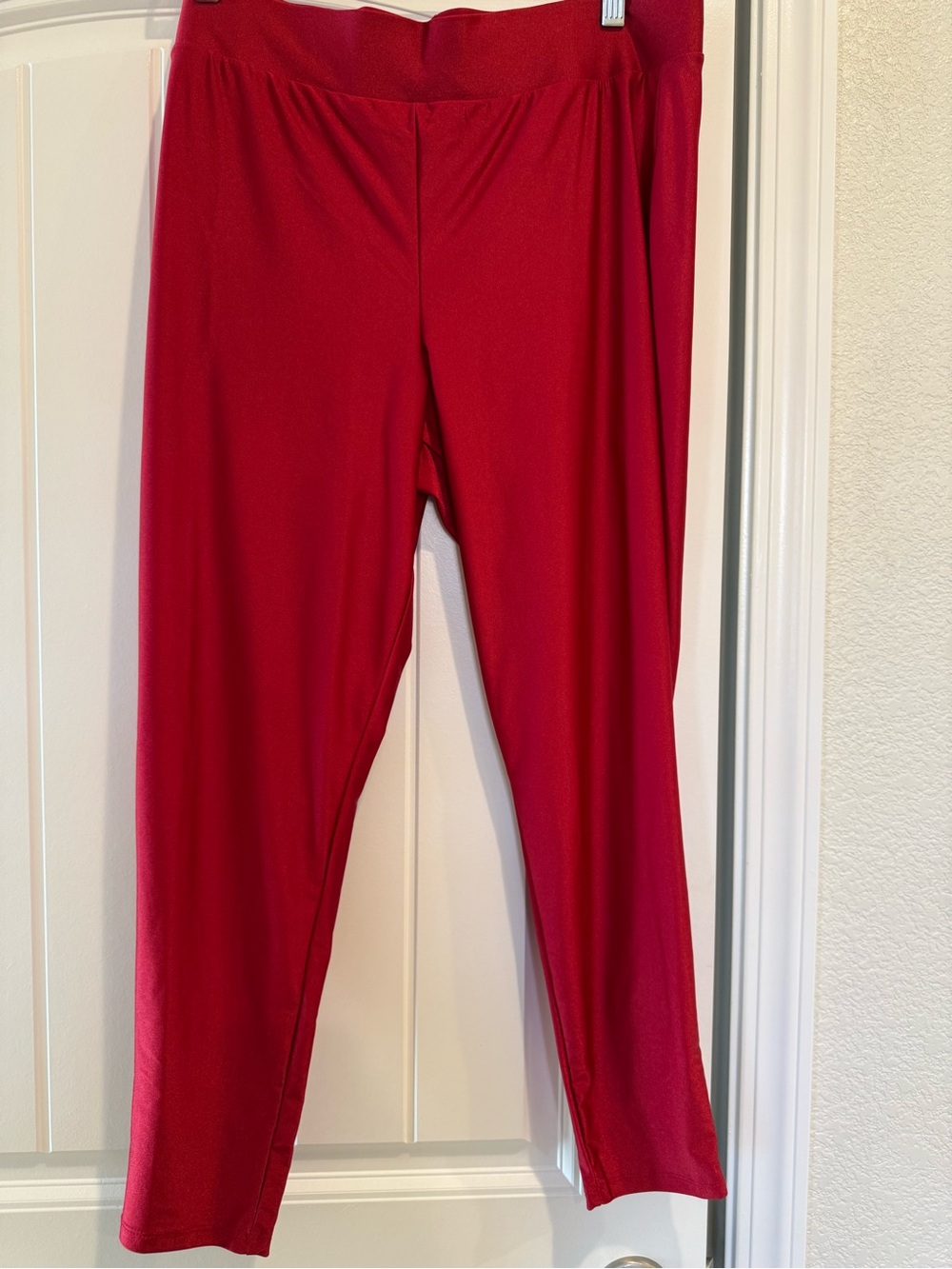Torrid Shiny Matte Fiery Red Liquid Leggings NWOT 2X